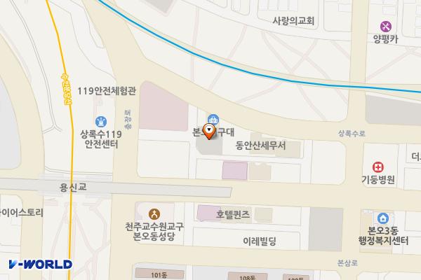본오지구대옆 위치 지도 — 경기도 안산시 상록구 본오동 877-4