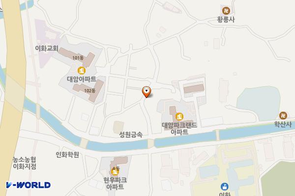 이화공영주차장 위치 지도 — 울산광역시 북구 이화3길 8-2