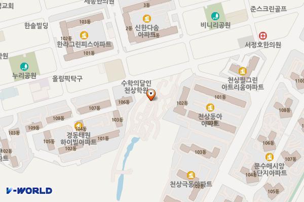 천상공원공영주차장 위치 지도 — 울산광역시 울주군 범서읍 천상리 322