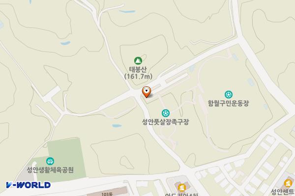 함월구민운동장 위치 지도 — 울산광역시 중구 성안동 산194-3 함월운동장