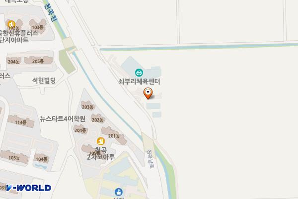 쇠부리체육센터 위치 지도 — 울산광역시 북구 천곡남로 86