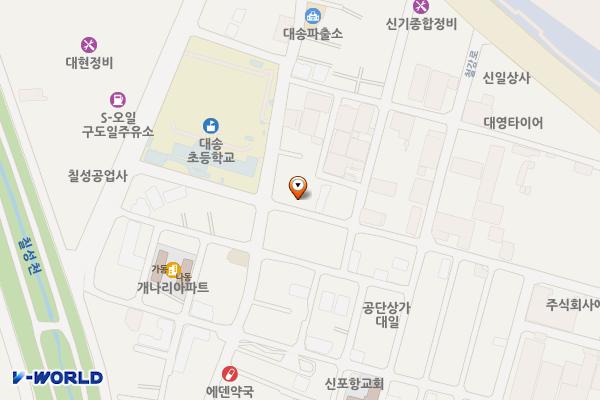 대성운수 위치 지도 — 경상북도 포항시 남구 대송면 제내길31번길 3