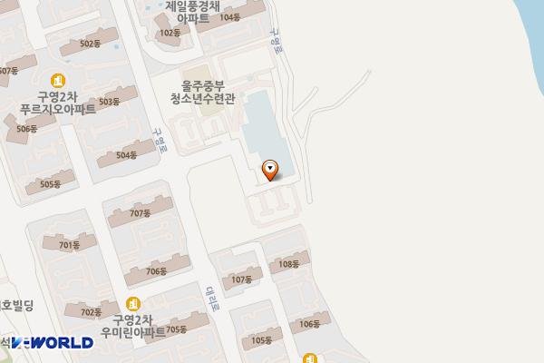 울주군 국민체육센터 위치 지도 — 울산광역시 울주군 범서읍 구영리 210-2 울주군 국민체육센터