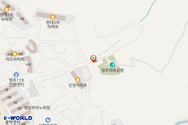 염포마을공동 공영주차장 위치 지도 — 울산광역시 북구 염포동 307-3