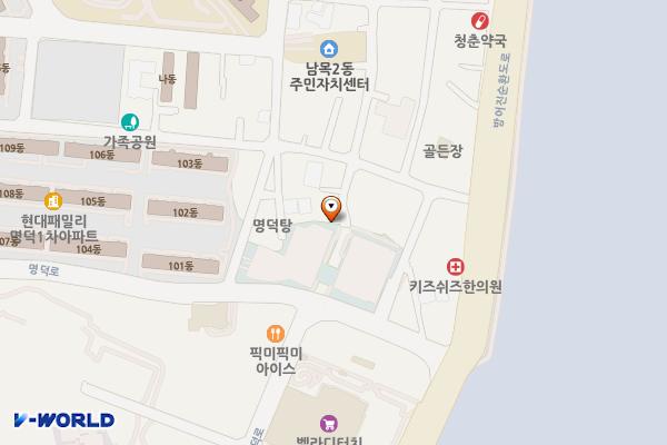 HD현대중공업 현대문화예술관 위치 지도 — 울산광역시 동구 명덕로 12