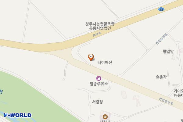 안강시외버스터미널 공영주차장 위치 지도 — 경상북도 경주시 안강읍 안강중앙로 13-1