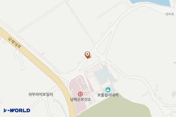 남해문화센터 위치 지도 — 경상남도 남해군 남해읍 차산리 643-4