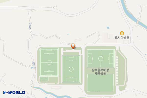 상주한려해상체육공원 위치 지도 — 경상남도 남해군 상주면 상주로60번길 69