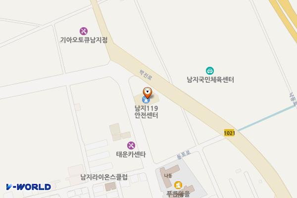 창녕소방서 남지센터 위치 지도 — 경상남도 창녕군 남지읍 동포로 64