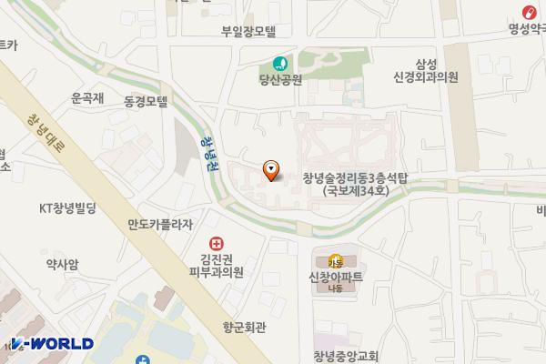 술정리 동삼층석탑 공중화장실 위치 지도 — 경상남도 창녕군 창녕읍 시장2길 19-18