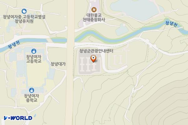 화왕산 자하곡 주차장 위치 지도 — 경상남도 창녕군 창녕읍 자하곡길 10