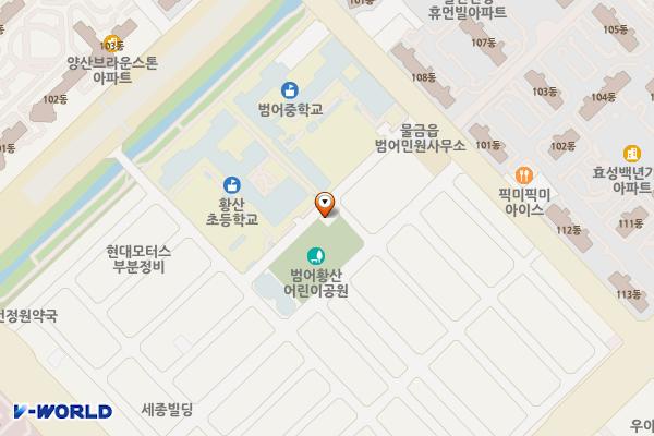 황산마을 공영주차장 위치 지도 — 경상남도 양산시 물금읍 범어리 2679-1