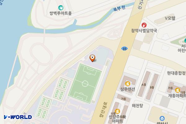 중앙동 생활밀착형 국민체육센터 위치 지도 — 경상남도 양산시 양산대로 849