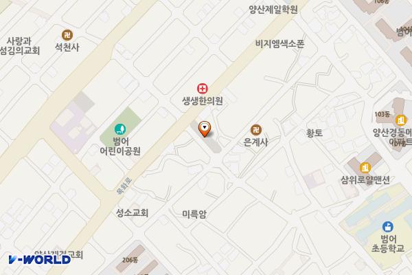 물금동중 공영주차장 위치 지도 — 경상남도 양산시 물금읍 동중5길 40