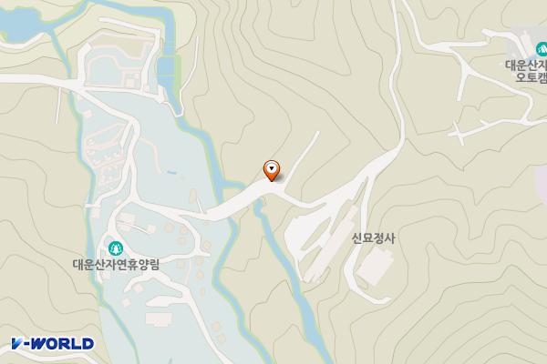 대운산휴양림 위치 지도 — 경상남도 양산시 탑골길 303