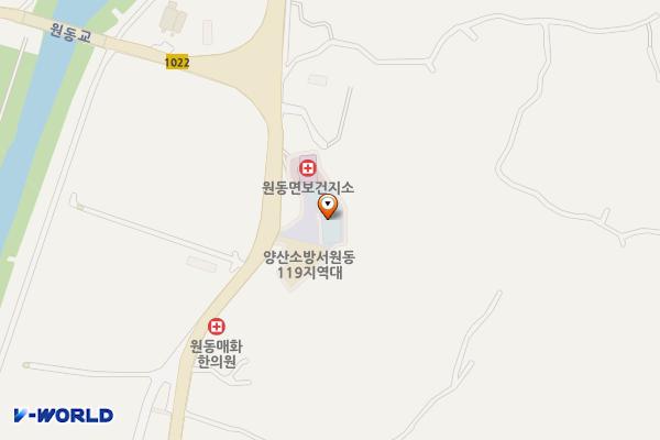원동 문화체육센터 위치 지도 — 경상남도 양산시 원동면 원동로 1598