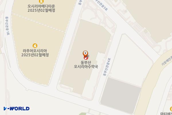 이케아 동부산점 고객용 위치 지도 — 부산광역시 기장군 기장읍 동부산관광3로 17