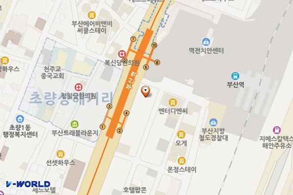 한국교직원공제회 부산회관 위치 지도 — 부산광역시 동구 중앙대로 192
