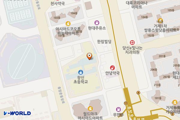 부산창신초등학교 위치 지도 — 부산광역시 연제구 종합운동장로12번길 15