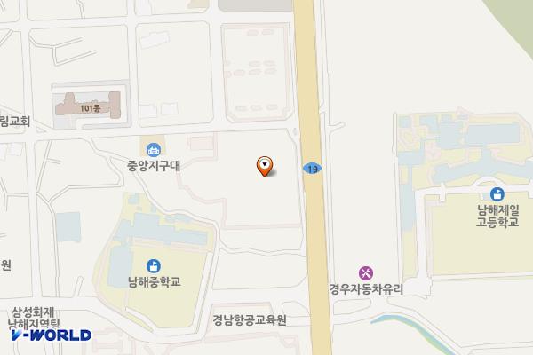 꿈나눔센터 위치 지도 — 경상남도 남해군 남해읍 화전로96번길 40