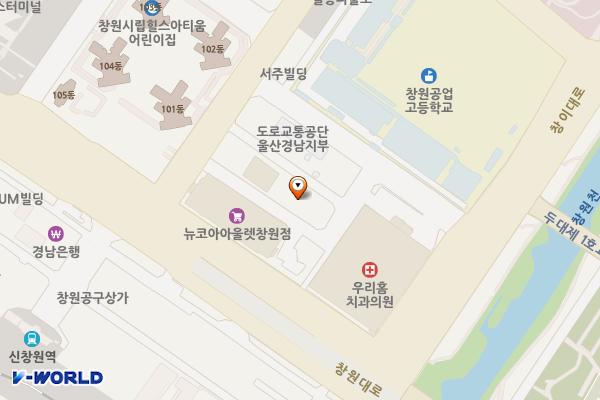 팔룡동 공영주차빌딩 2층 위치 지도 — 경상남도 창원시 의창구 창원대로397번길 8-17