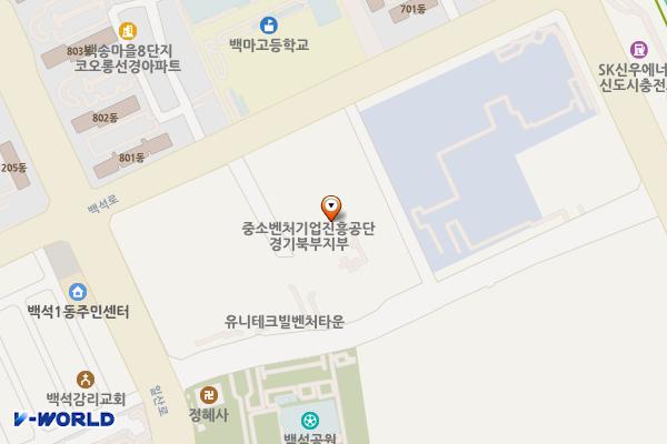 해피차지 일산테크노타운 위치 지도 — 경기도 고양시 일산동구 일산로 138