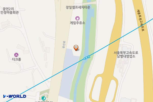 해피차지 남양주 별내점 위치 지도 — 경기도 남양주시 별내면 송산로 388