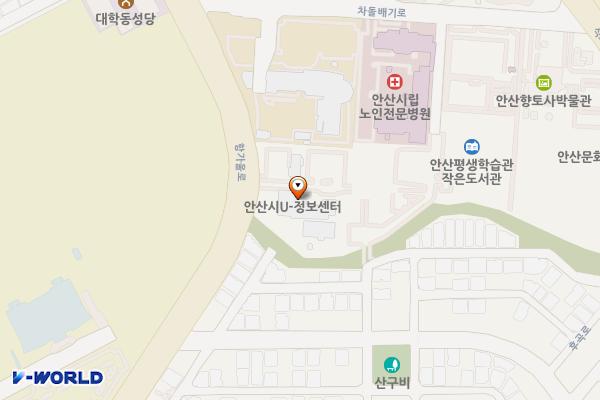안산시도시정보센터 위치 지도 — 경기도 안산시 상록구 항가울로 200