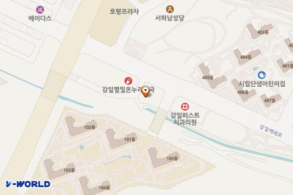 하남메디칼프라자 위치 지도 — 경기도 하남시 감일백제로 177