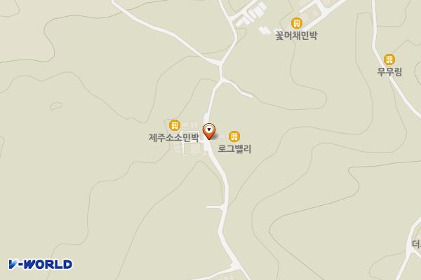 제주브라운캐빈 위치 지도 — 제주특별자치도 제주시 애월읍 소길남길 190-40
