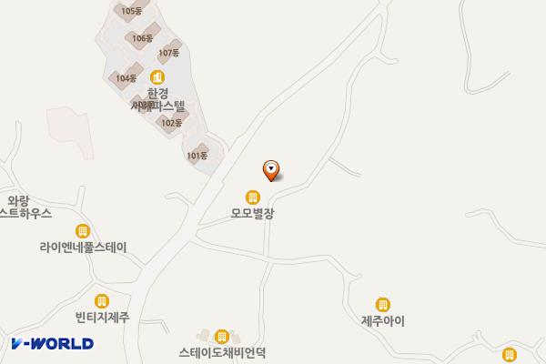 모모별장 위치 지도 — 제주특별자치도 제주시 한경면 용당1길 42-3