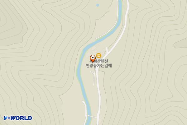 천왕봉가는길에 펜션(히든벨리카페) 위치 지도 — 충청북도 보은군 속리산면 천왕봉길 259