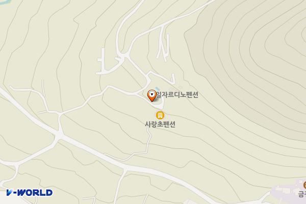 세번째 밤 펜션 위치 지도 — 경상남도 하동군 금남면 금정길 18