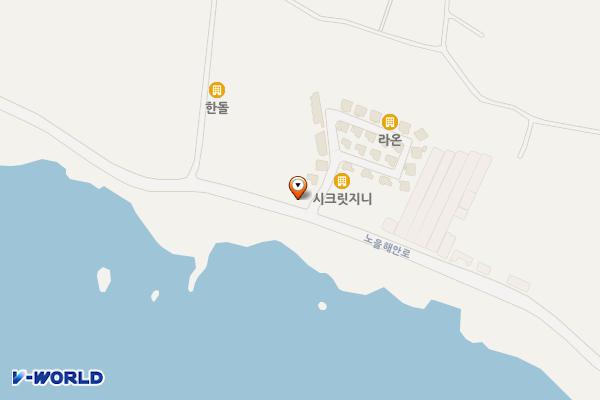 대정시크릿풀빌라 위치 지도 — 제주특별자치도 서귀포시 대정읍 노을해안로 216-5