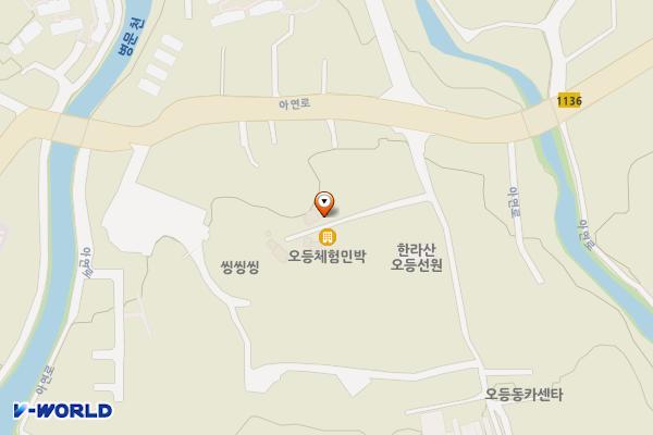디오름펜션 위치 지도 — 제주특별자치도 제주시 오등14길 8-12
