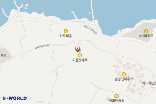 도틀왓제주 위치 지도 — 제주특별자치도 제주시 구좌읍 해맞이해안로 1588-48