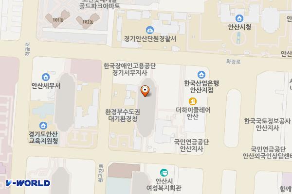 상하수도사업소앞 위치 지도 — 경기도 안산시 단원구 고잔동 550-1