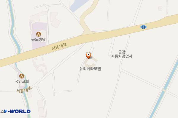 뉴리베라모텔 위치 지도 — 경기도 안성시 공도읍 서동대로 4334-7