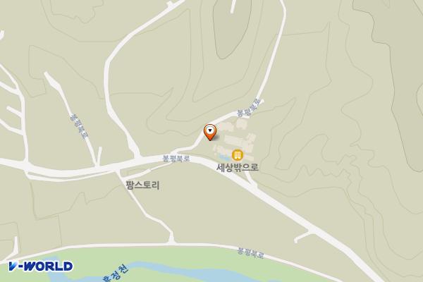 세상밖으로펜션 위치 지도 — 강원특별자치도 평창군 봉평면 봉평북로 90