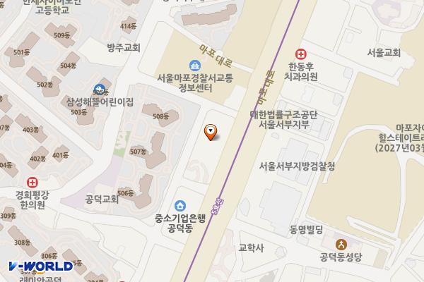 마포현대하이엘오피스텔 위치 지도 — 서울특별시 마포구 마포대로 173