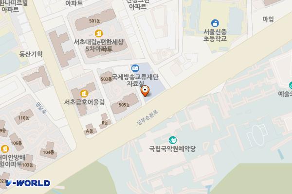 국제방송교류재단 위치 지도 — 서울특별시 서초구 남부순환로 2351