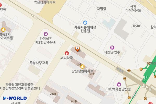 당산역한강포스빌 위치 지도 — 서울특별시 영등포구 양평로 67