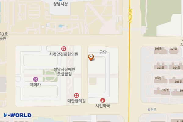 케이비주차타워 위치 지도 — 경기도 성남시 중원구 양현로405번길 14