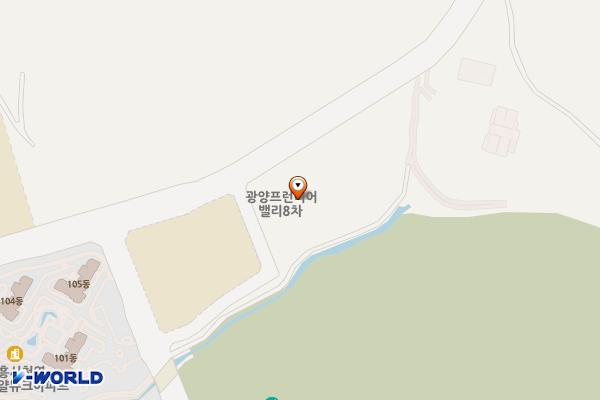 광양프런티어밸리8차 위치 지도 — 경기도 시흥시 광석천길 18