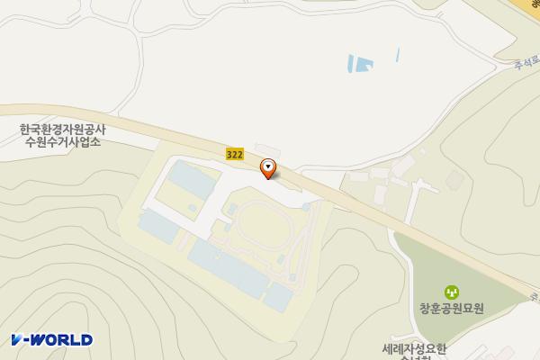 수원여자대학교 해란캠퍼스 위치 지도 — 경기도 화성시 효행구 봉담읍 주석로 1098