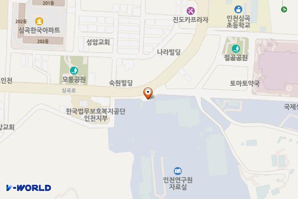인천인재개발원 위치 지도 — 인천광역시 서해구 심곡로 98