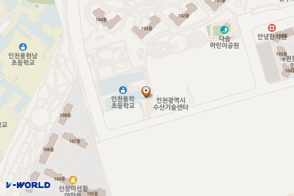 용학초등학교 위치 지도 — 인천광역시 미추홀구 용정공원로83번길 9