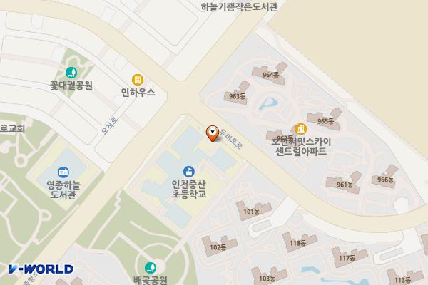 중산초등학교_인천 위치 지도 — 인천광역시 영종구 두미포로 100