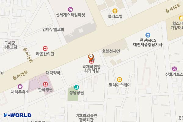 빅플러스타워 위치 지도 — 대전광역시 동구 동서대로 1688