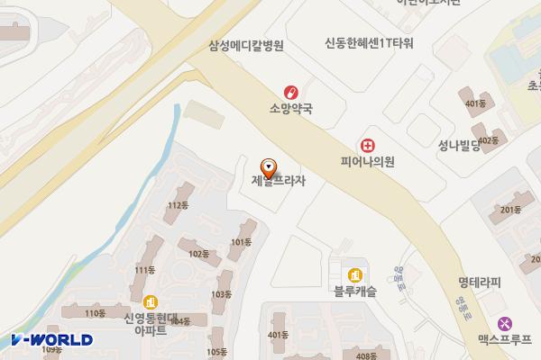 엑스포코아 위치 지도 — 대전광역시 유성구 엑스포로 488